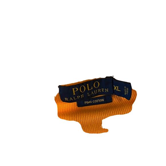 Polo Ralph Lauren V Neck Sweater Orange Mens XL - Picture 2 of 3